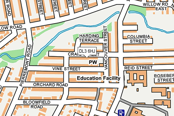 DL3 6HJ map - OS OpenMap – Local (Ordnance Survey)