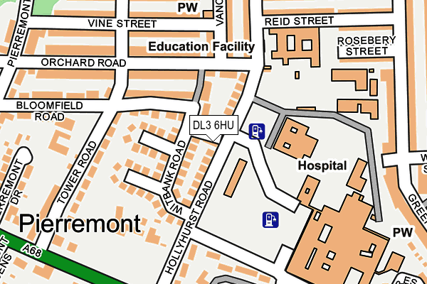 DL3 6HU map - OS OpenMap – Local (Ordnance Survey)