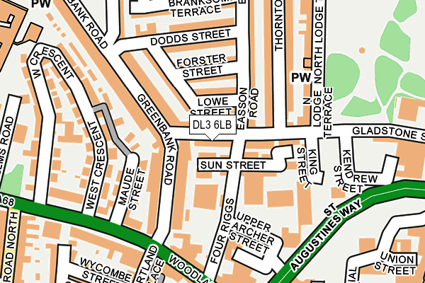 DL3 6LB map - OS OpenMap – Local (Ordnance Survey)