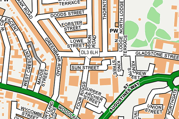 DL3 6LH map - OS OpenMap – Local (Ordnance Survey)