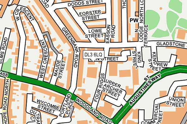 DL3 6LQ map - OS OpenMap – Local (Ordnance Survey)