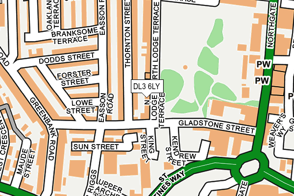 DL3 6LY map - OS OpenMap – Local (Ordnance Survey)