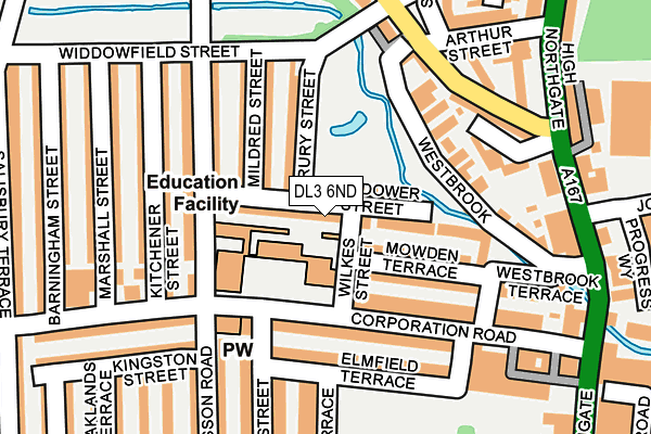 DL3 6ND map - OS OpenMap – Local (Ordnance Survey)