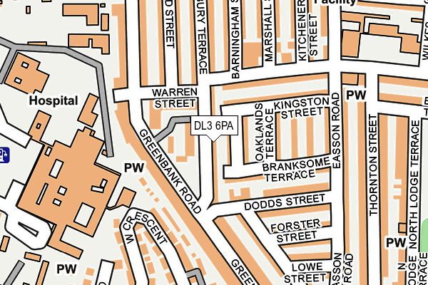 DL3 6PA map - OS OpenMap – Local (Ordnance Survey)