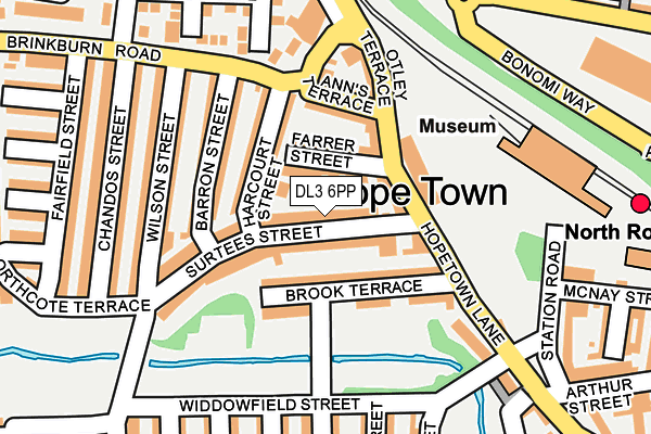 DL3 6PP map - OS OpenMap – Local (Ordnance Survey)