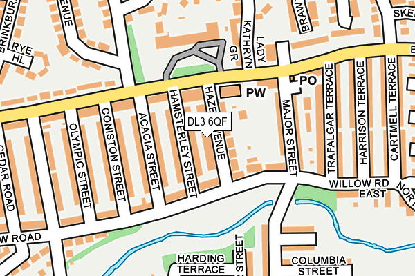 DL3 6QF map - OS OpenMap – Local (Ordnance Survey)