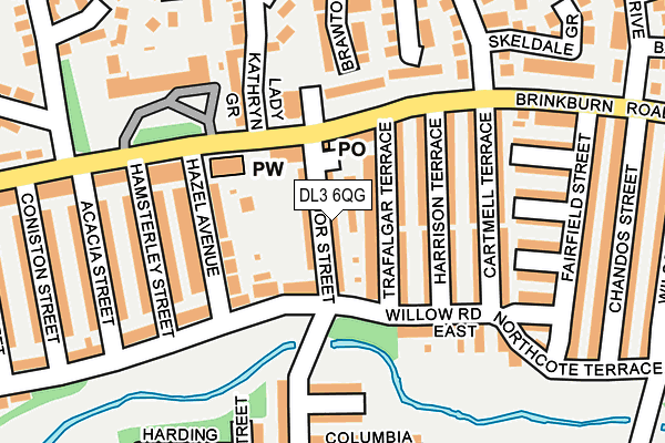 DL3 6QG map - OS OpenMap – Local (Ordnance Survey)