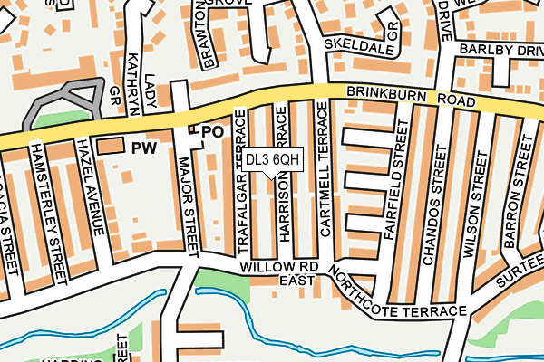 DL3 6QH map - OS OpenMap – Local (Ordnance Survey)