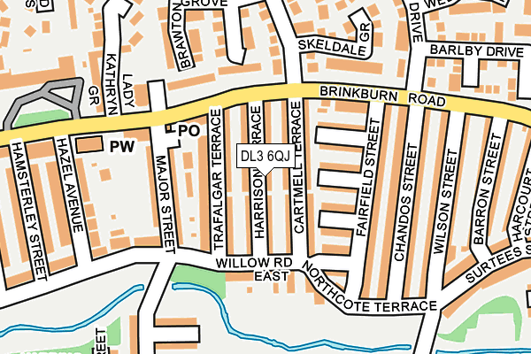 DL3 6QJ map - OS OpenMap – Local (Ordnance Survey)