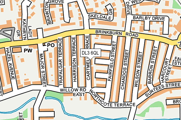 DL3 6QL map - OS OpenMap – Local (Ordnance Survey)