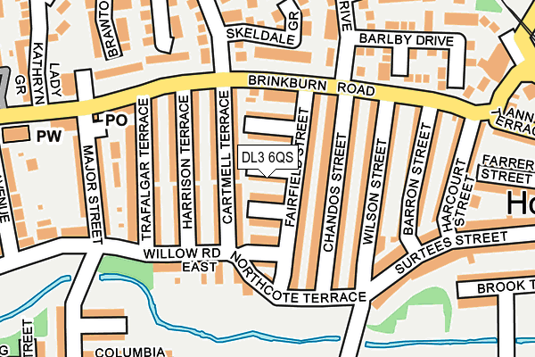 DL3 6QS map - OS OpenMap – Local (Ordnance Survey)