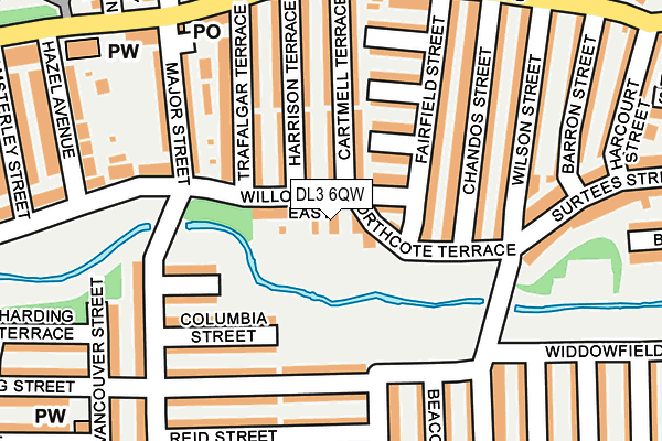 DL3 6QW map - OS OpenMap – Local (Ordnance Survey)