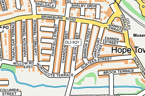 DL3 6QY map - OS OpenMap – Local (Ordnance Survey)