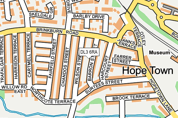 DL3 6RA map - OS OpenMap – Local (Ordnance Survey)