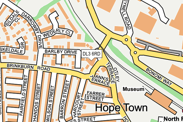 DL3 6RD map - OS OpenMap – Local (Ordnance Survey)
