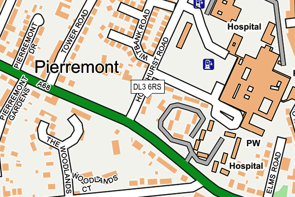 DL3 6RS map - OS OpenMap – Local (Ordnance Survey)