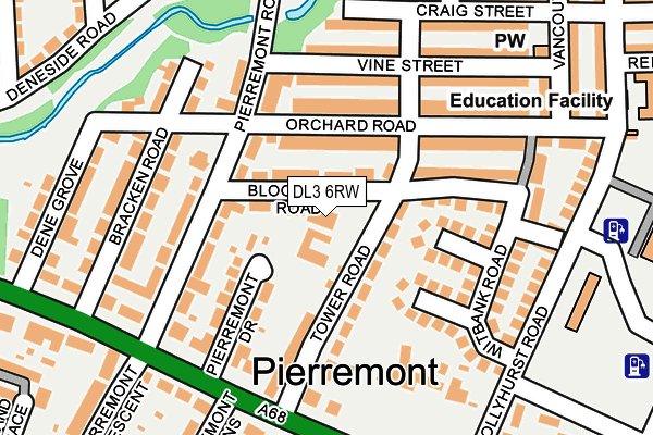 DL3 6RW map - OS OpenMap – Local (Ordnance Survey)