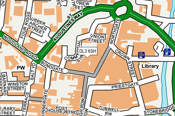DL3 6SH map - OS OpenMap – Local (Ordnance Survey)
