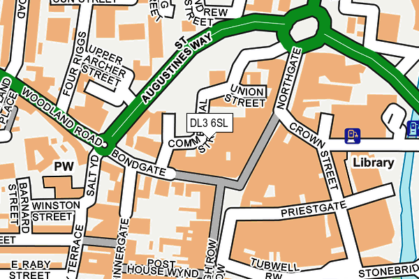 DL3 6SL map - OS OpenMap – Local (Ordnance Survey)