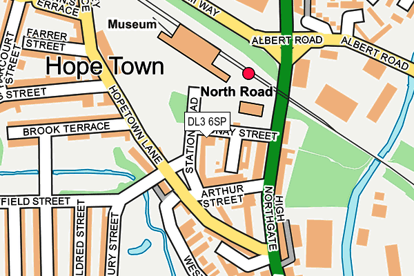 DL3 6SP map - OS OpenMap – Local (Ordnance Survey)