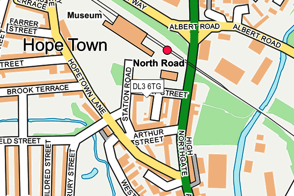 DL3 6TG map - OS OpenMap – Local (Ordnance Survey)