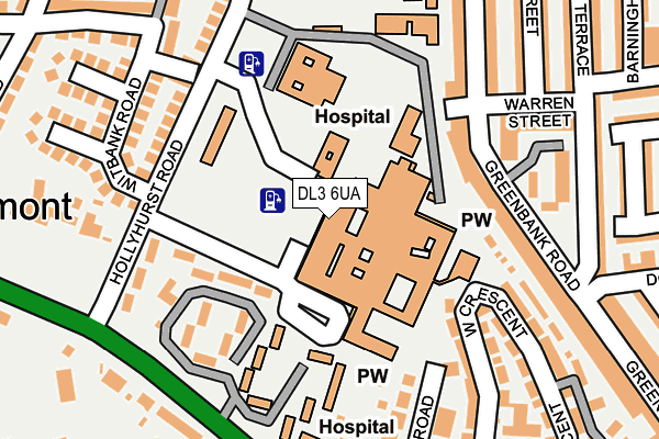 DL3 6UA map - OS OpenMap – Local (Ordnance Survey)