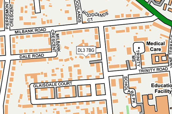DL3 7BG map - OS OpenMap – Local (Ordnance Survey)