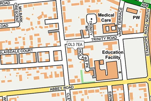 DL3 7EA map - OS OpenMap – Local (Ordnance Survey)