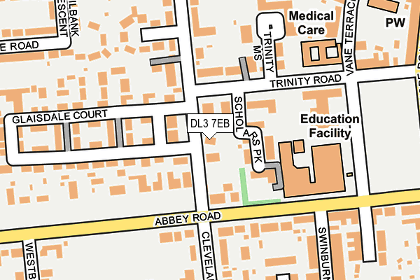 DL3 7EB map - OS OpenMap – Local (Ordnance Survey)