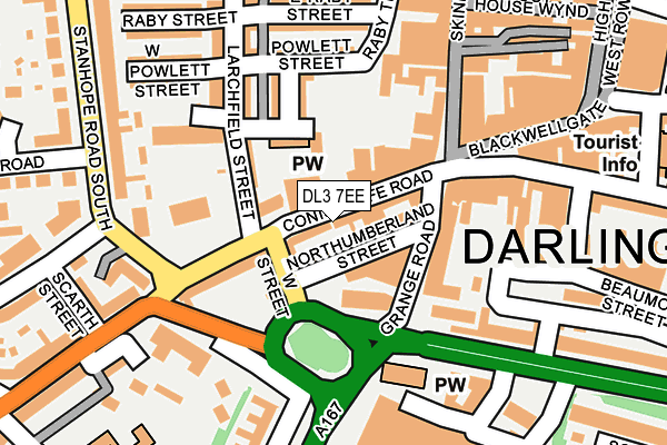 DL3 7EE map - OS OpenMap – Local (Ordnance Survey)