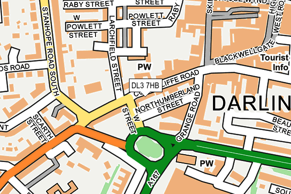 DL3 7HB map - OS OpenMap – Local (Ordnance Survey)