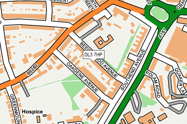 DL3 7HP map - OS OpenMap – Local (Ordnance Survey)