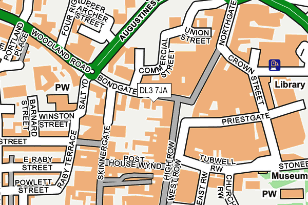 DL3 7JA map - OS OpenMap – Local (Ordnance Survey)