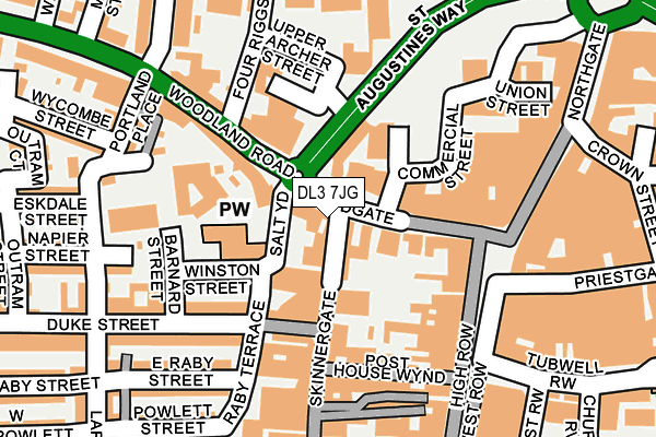 DL3 7JG map - OS OpenMap – Local (Ordnance Survey)