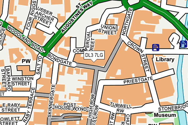 DL3 7LG map - OS OpenMap – Local (Ordnance Survey)