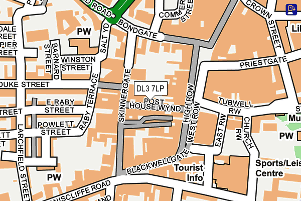 DL3 7LP map - OS OpenMap – Local (Ordnance Survey)