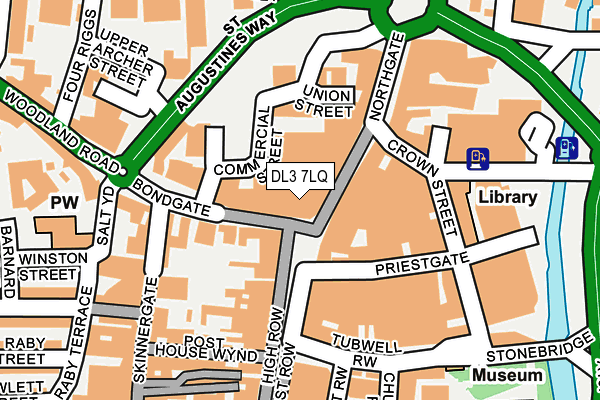 DL3 7LQ map - OS OpenMap – Local (Ordnance Survey)