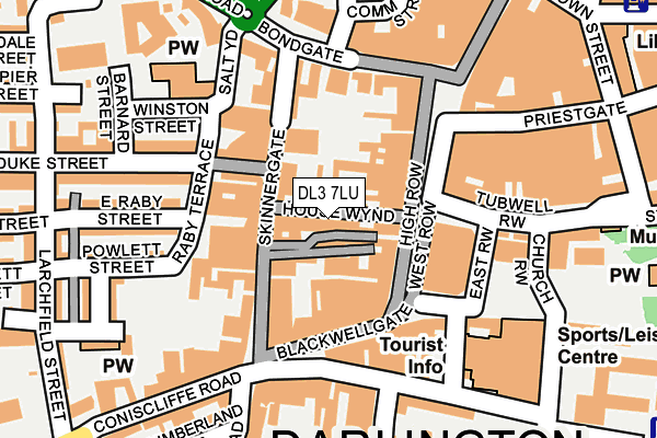 DL3 7LU map - OS OpenMap – Local (Ordnance Survey)