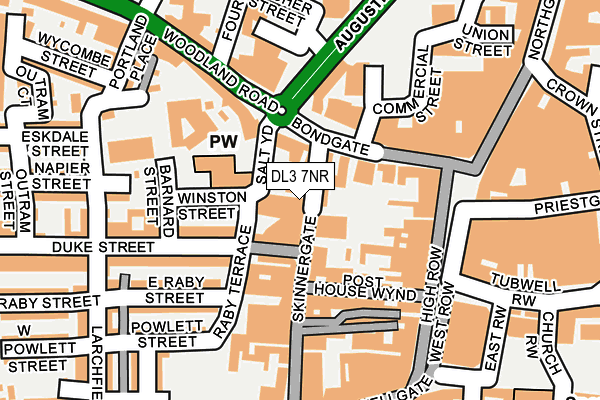 DL3 7NR map - OS OpenMap – Local (Ordnance Survey)