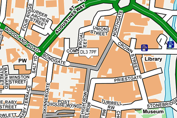 DL3 7PF map - OS OpenMap – Local (Ordnance Survey)
