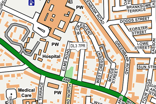 Map of MIDTOWN PROPERTIES LTD at local scale