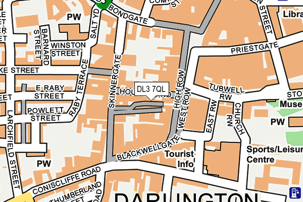 DL3 7QL map - OS OpenMap – Local (Ordnance Survey)