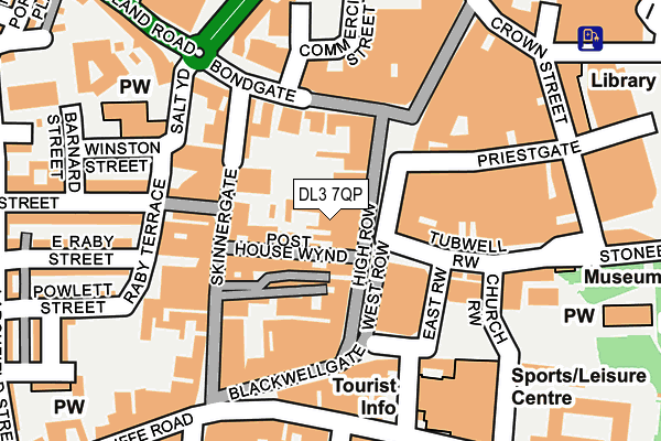 DL3 7QP map - OS OpenMap – Local (Ordnance Survey)