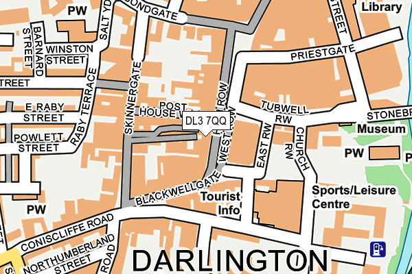 DL3 7QQ map - OS OpenMap – Local (Ordnance Survey)