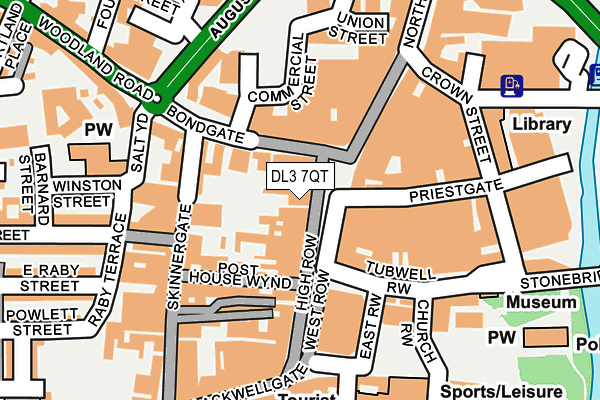 DL3 7QT map - OS OpenMap – Local (Ordnance Survey)