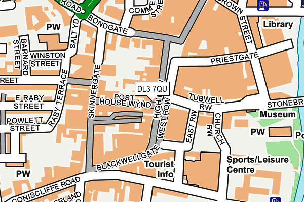 DL3 7QU map - OS OpenMap – Local (Ordnance Survey)