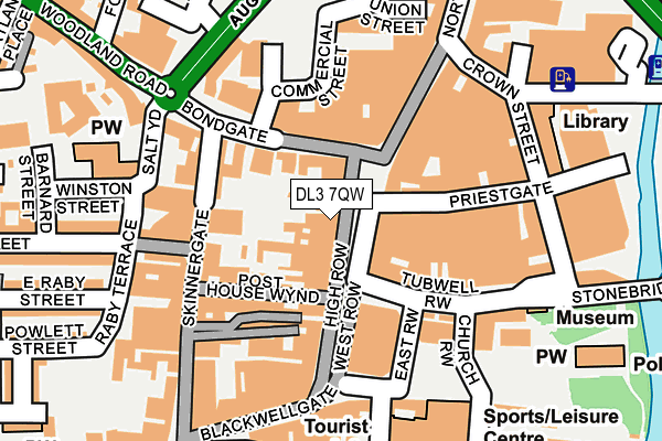 DL3 7QW map - OS OpenMap – Local (Ordnance Survey)