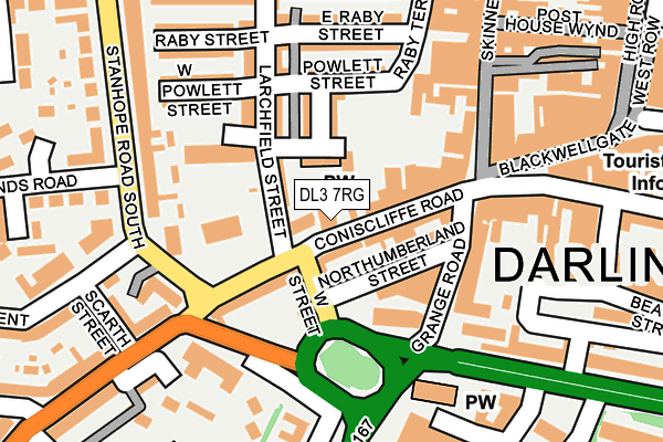 DL3 7RG map - OS OpenMap – Local (Ordnance Survey)