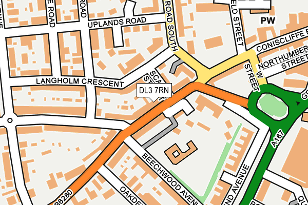 DL3 7RN map - OS OpenMap – Local (Ordnance Survey)