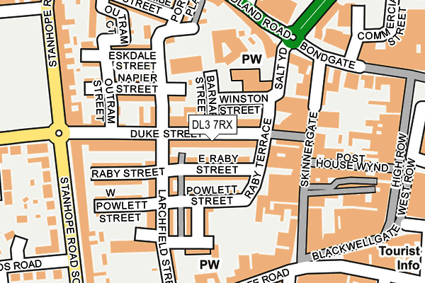 DL3 7RX map - OS OpenMap – Local (Ordnance Survey)